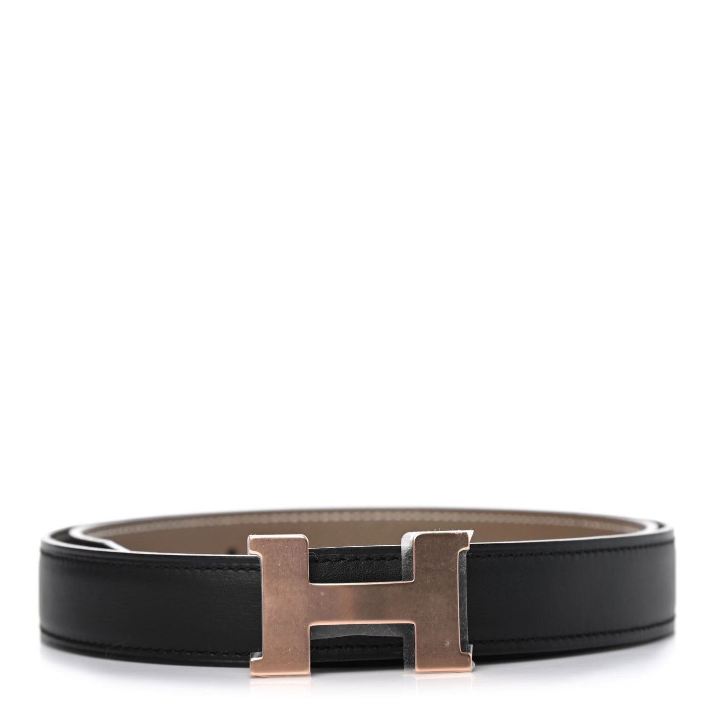 Swift Epsom 24mm H Belt 75 Black Etoupe