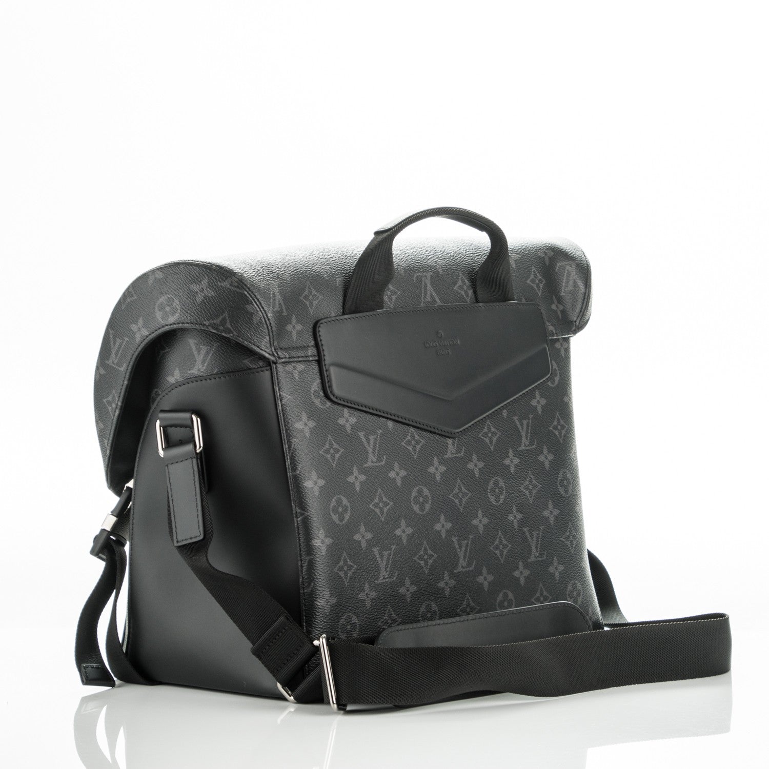 Louis Vuitton Mens Monogram Eclipse Voyager MM Messenger 3 of 8