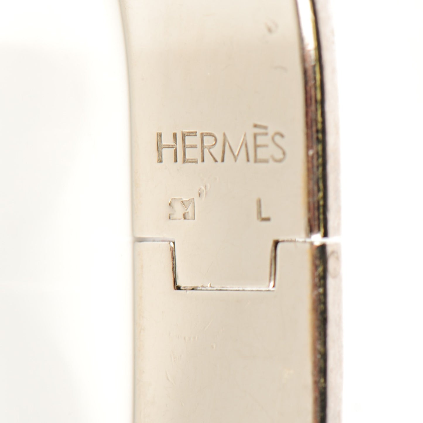 Enamel Narrow Clic Clac H Bracelet GM Black