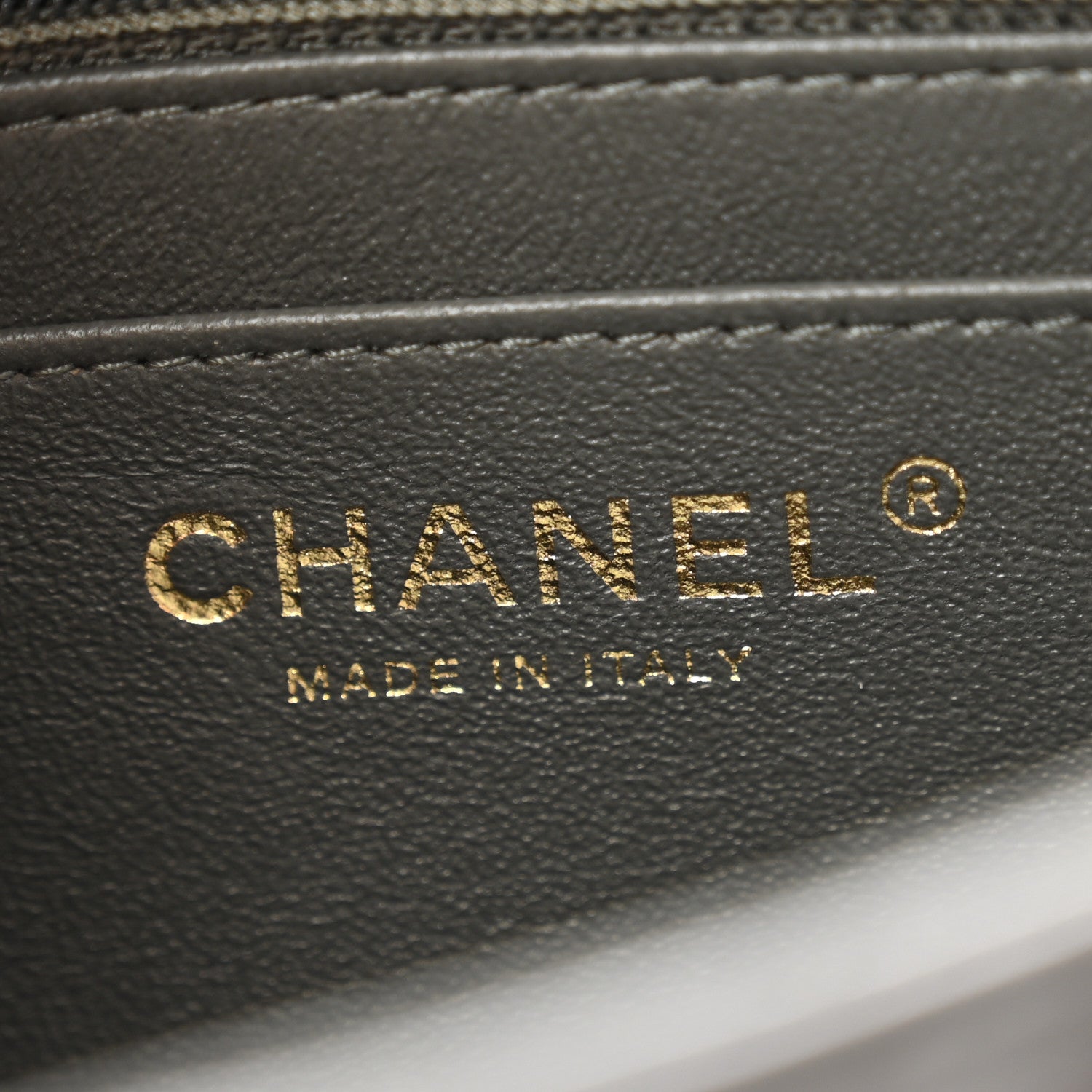 Chanel Lambskin Quilted Mini Square Flap Dark Grey 6 of 11