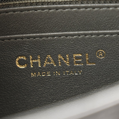 Chanel Lambskin Quilted Mini Square Flap Dark Grey 6 of 11