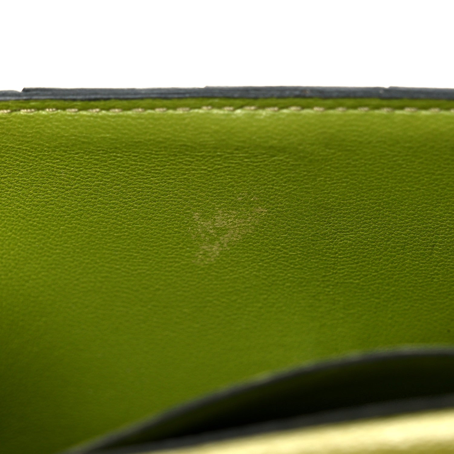 Hermes Ostrich Bearn Gusset Wallet Vert Anis 14 of 19