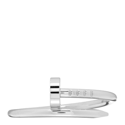 Cartier 18K White Gold Small Juste Un Clou Ring 56 7.5 1 of 3