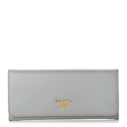 Prada Saffiano Continental Wallet Lago 1 of 8