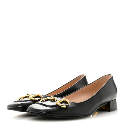 Gucci Malaga Kid Horsebit Ballet 25mm Flats 40 Black 4 of 10