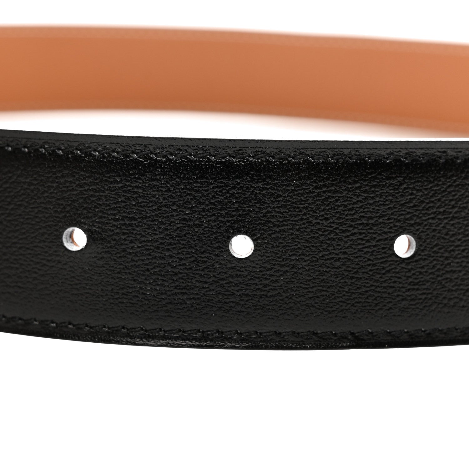 Hermes Box 135 Togo 32mm Faubourg H Belt 95 38 Black Gold 6 of 7