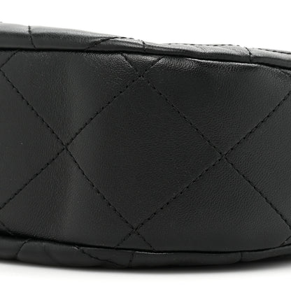 Chanel Lambskin Chain Rows Quilted Chain Hobo Black 8 of 9