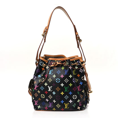 Louis Vuitton Monogram Multicolor Petit Noe Black 1 of 7
