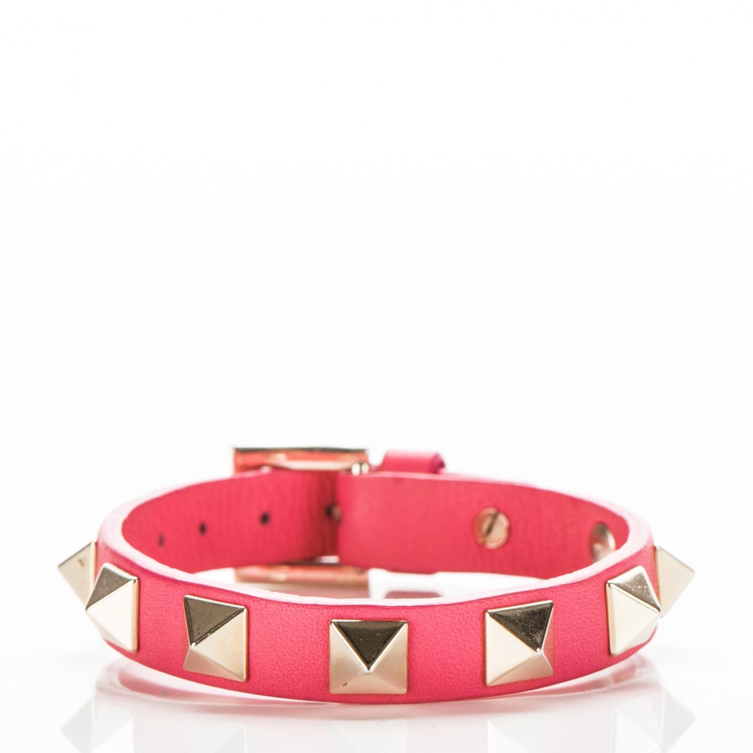 Valentino Garavani Vitello Rockstud Bracelet Pink 1 of 4