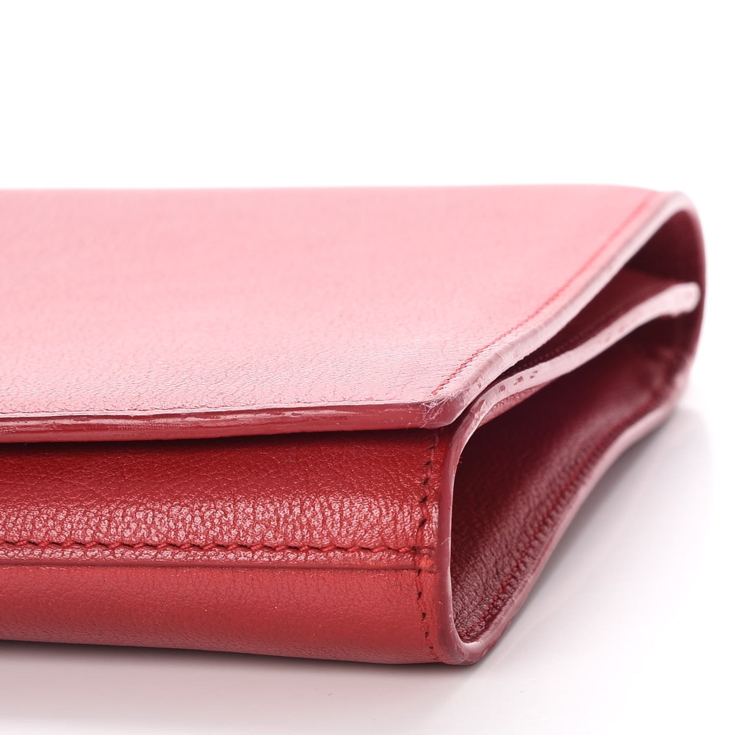 Calfskin Monogram Large Belle De Jour Clutch Red