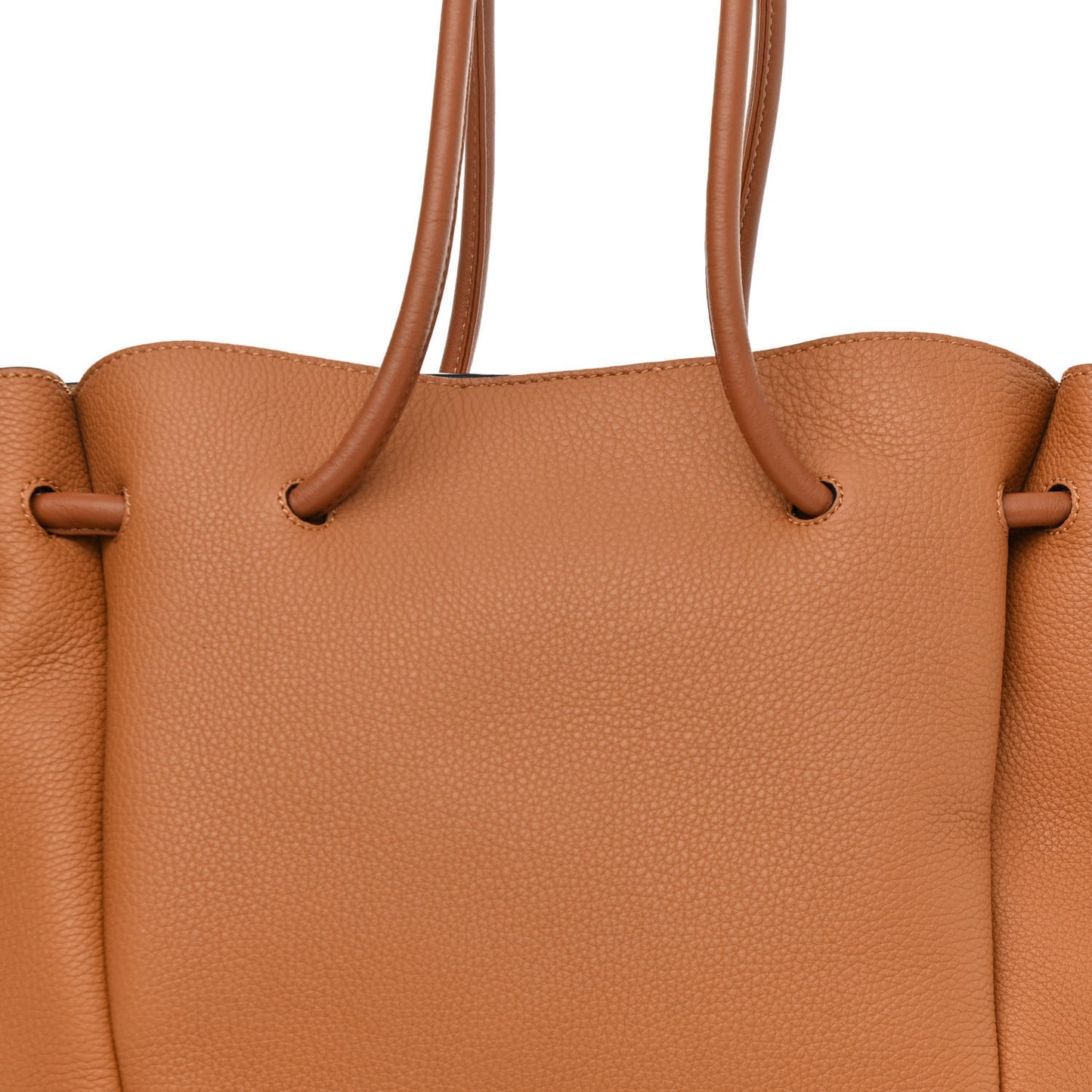 Calfskin Small Flamenco Knot Bag Caramel