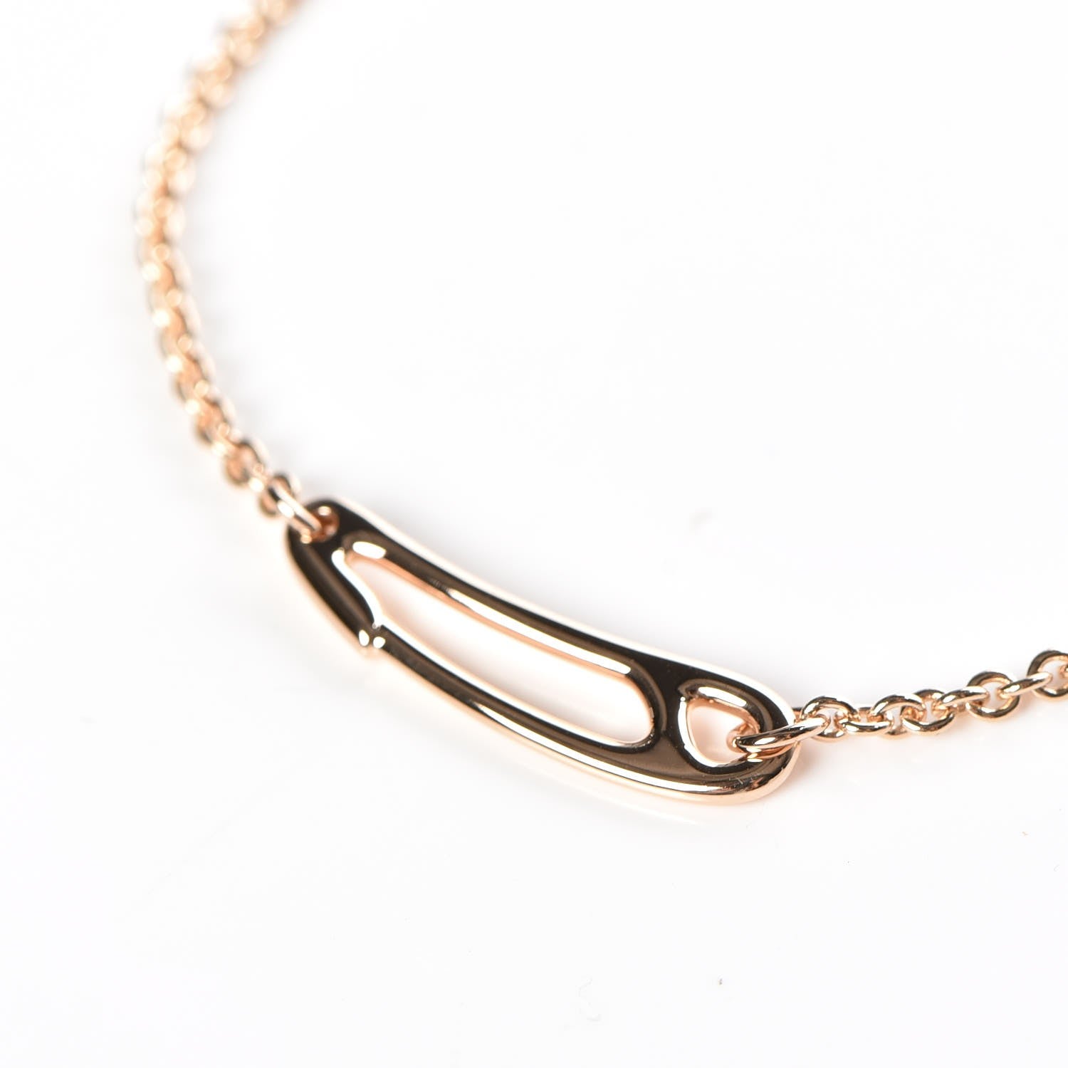 Hermes 18K Rose Gold Mini Chaine d'Ancre Punk Bracelet SH 3 of 7