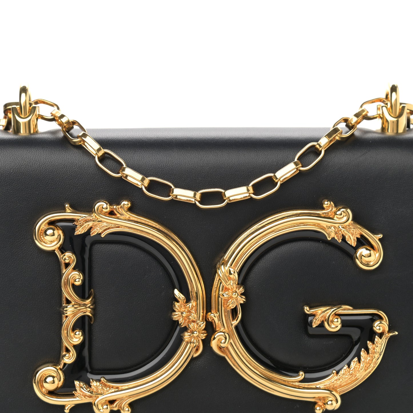 Nappa DG Girls Shoulder Bag Black