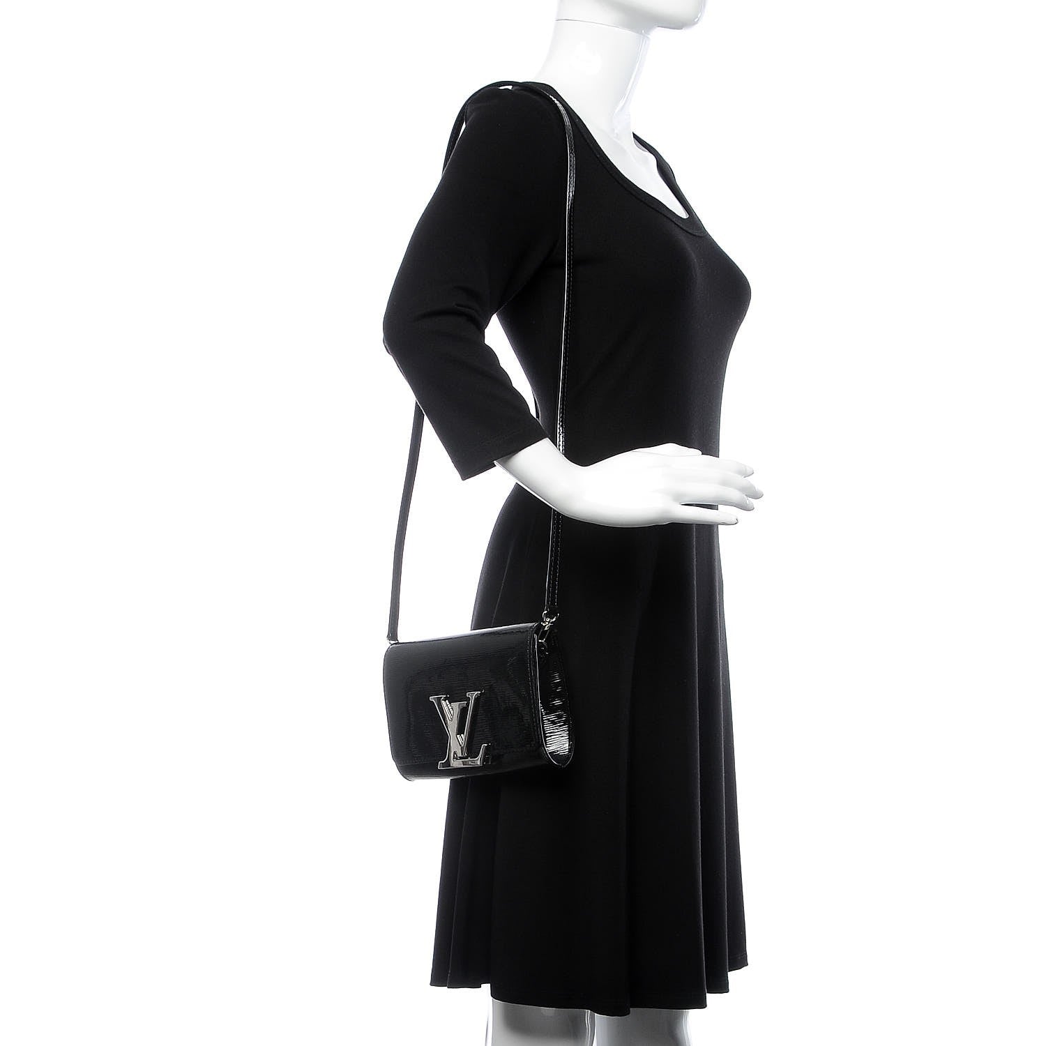 Louis Vuitton Electric Epi Louise Strap PM Black 2 of 7