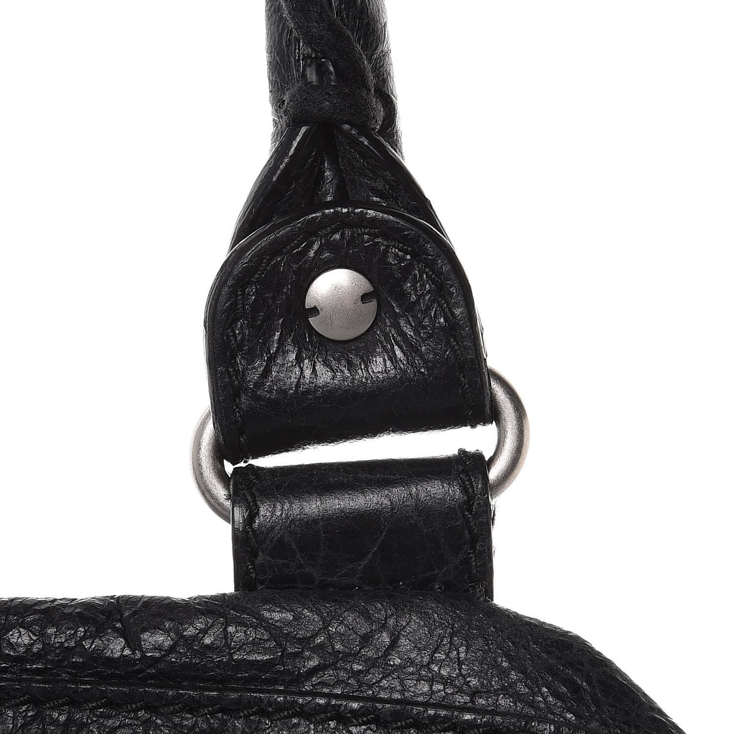 Agneau Classic Hardware Large Square Tote Black