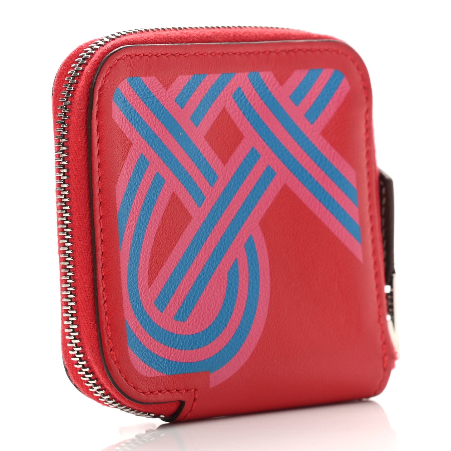 Swift Noeuds Marins Print Silk'in Compact Wallet Rouge De Coeur Bleu Frida