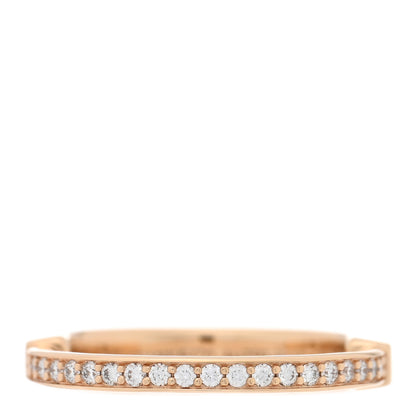 Tiffany 18K Rose Gold Diamond Lock Ring 55 7.25 3 of 6