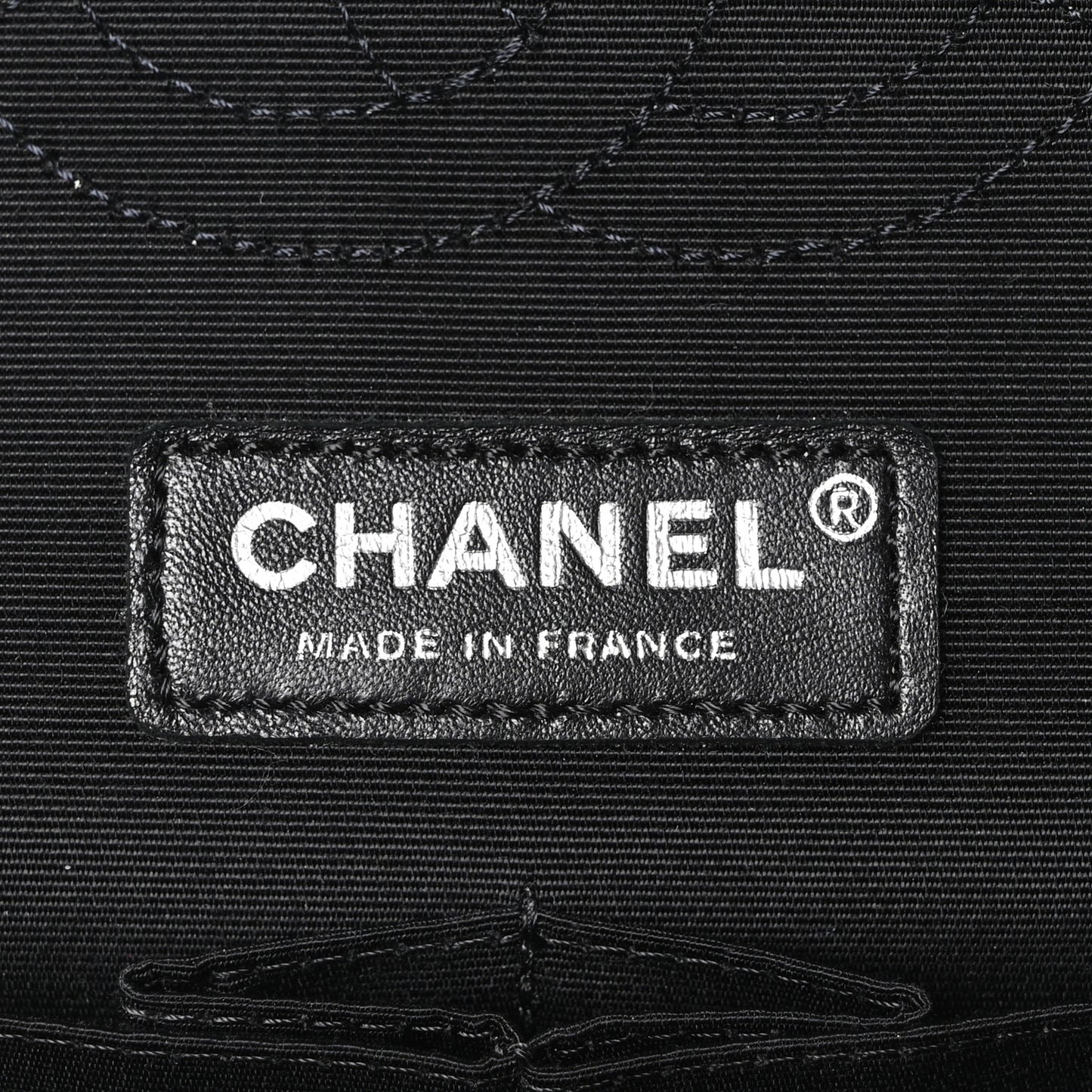 Caviar Tweed Houndstooth Quilted Medium Double Flap Black Grey