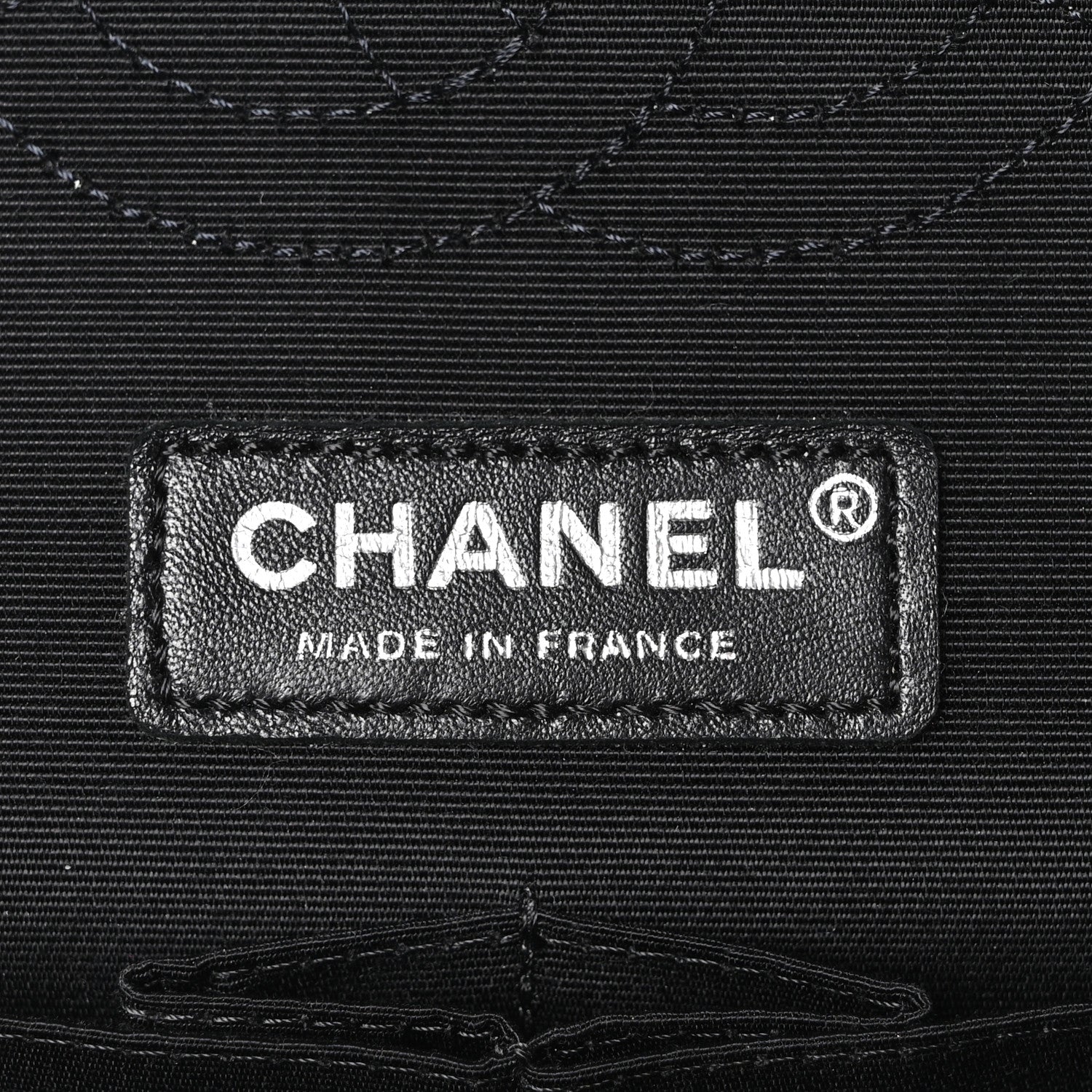 Chanel Caviar Tweed Houndstooth Quilted Medium Double Flap Black Grey 6 of 10