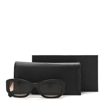 Chanel Acetate Rectangle Sunglasses 5493-A Black Brown 7 of 7