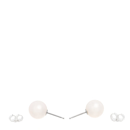 Tiffany Sterling Silver Freshwater Pearl 8-9mm Ziegfeld Earrings 3 of 5