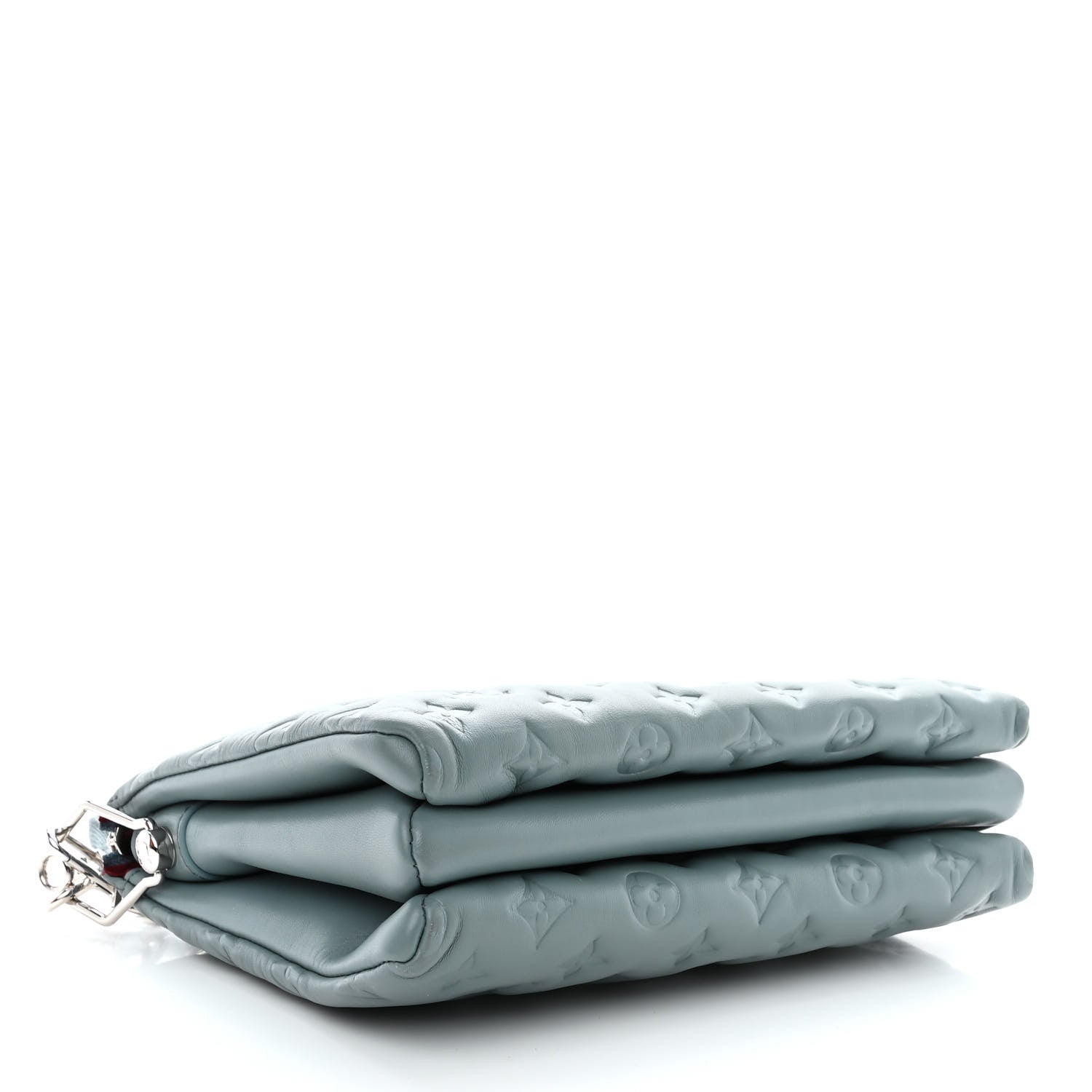 Louis Vuitton Lambskin Embossed Monogram Coussin PM Blue Glacier 4 of 12