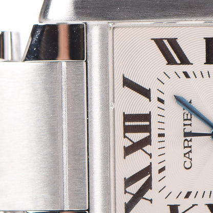 Cartier Stainless Steel 28mm Tank Francaise Automatic Watch 9 of 11