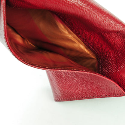 Chanel Grained Calfskin CC Flap Wallet Red 9 of 14