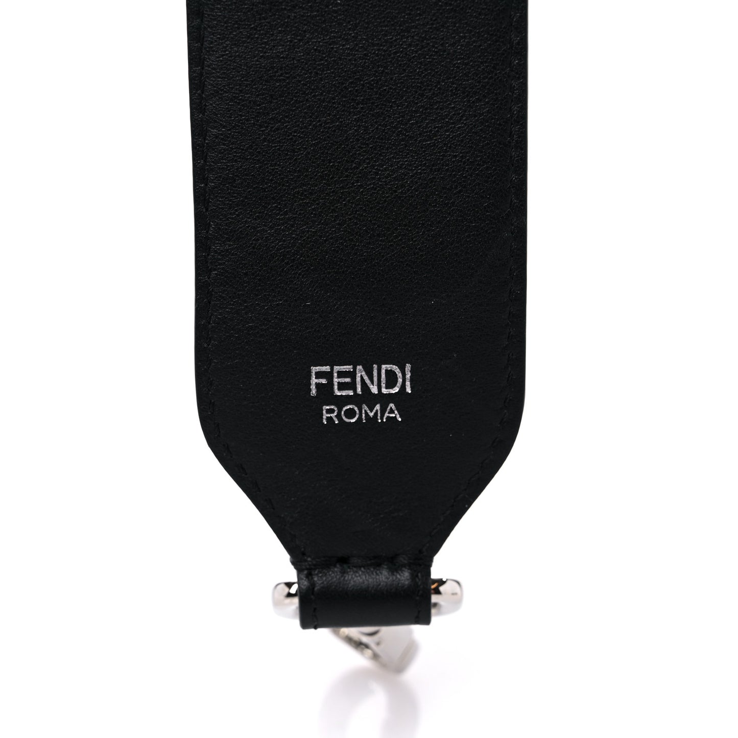 Velvet Tapestry Calfskin FF Reloaded Mini Strap You White Black