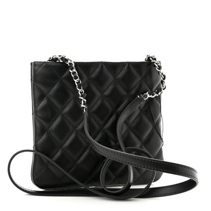 Chanel Lambskin Quilted Crossbody Bag Black 3 of 9
