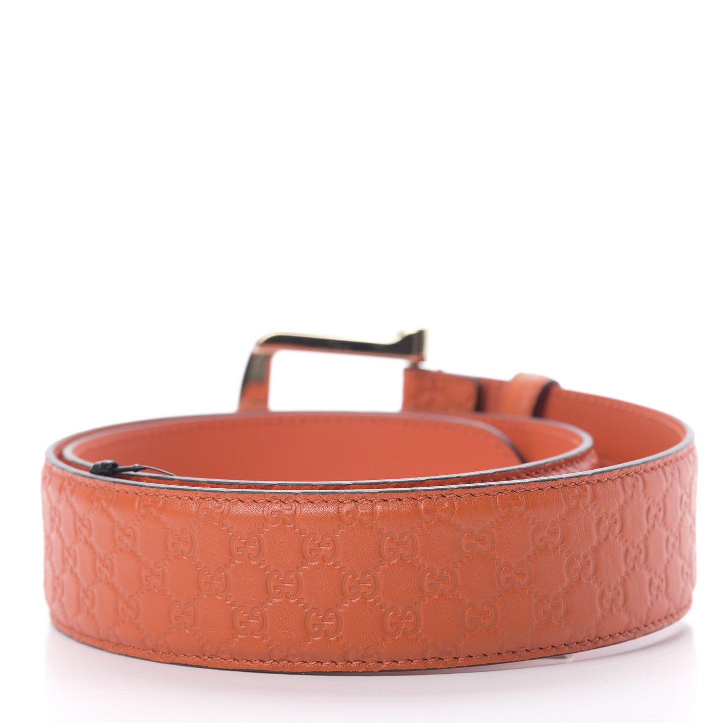 Soft Microguccissima 40mm Belt 80 32 Sun Orange