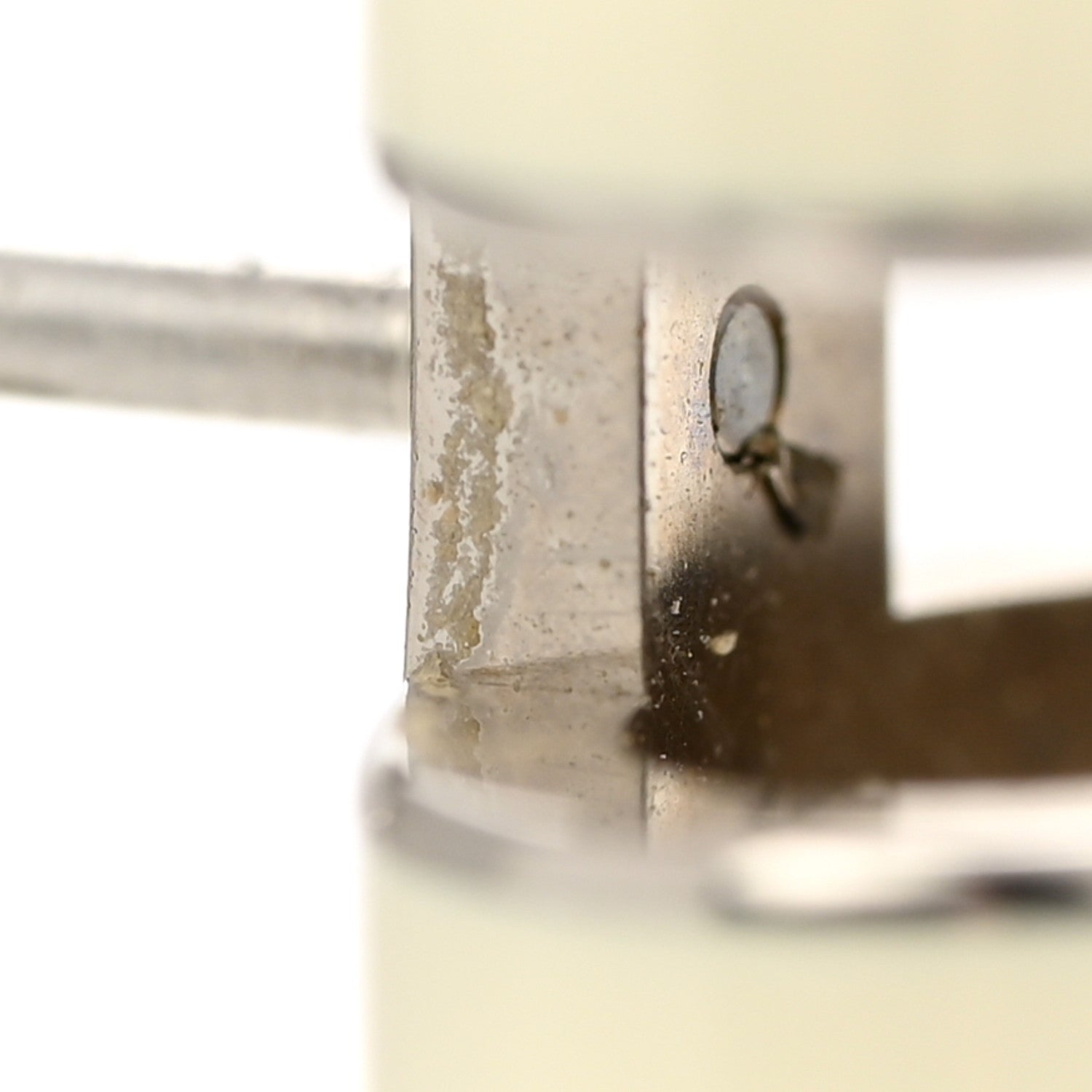 Hermes Palladium Lacquered Mini Pop H Earrings White 8 of 9