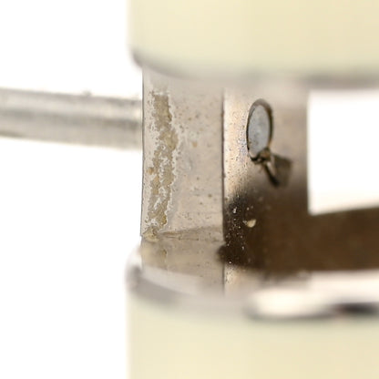 Hermes Palladium Lacquered Mini Pop H Earrings White 8 of 9