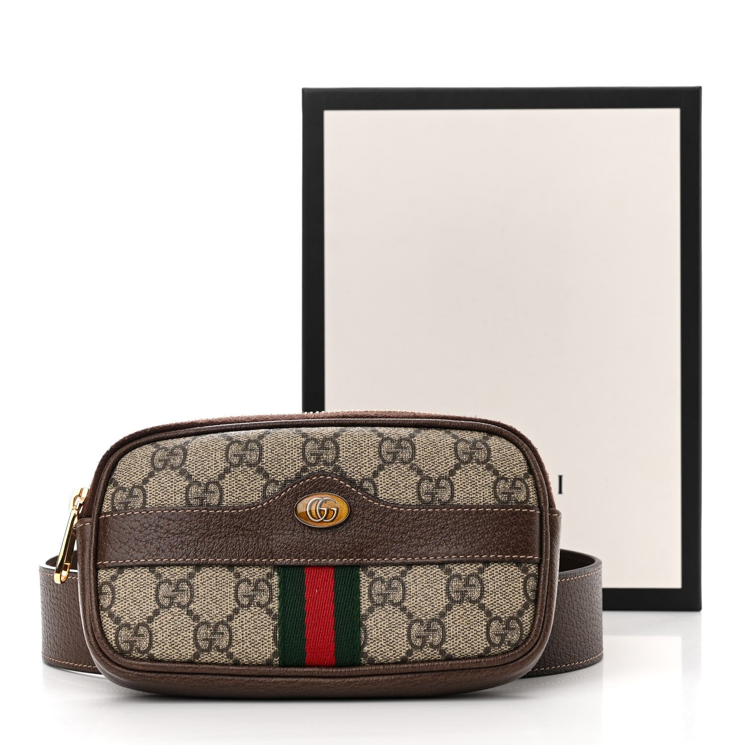 Gucci GG Supreme Monogram Ophidia Belted iPhone Case 95 38 Dark Brown 12 of 12