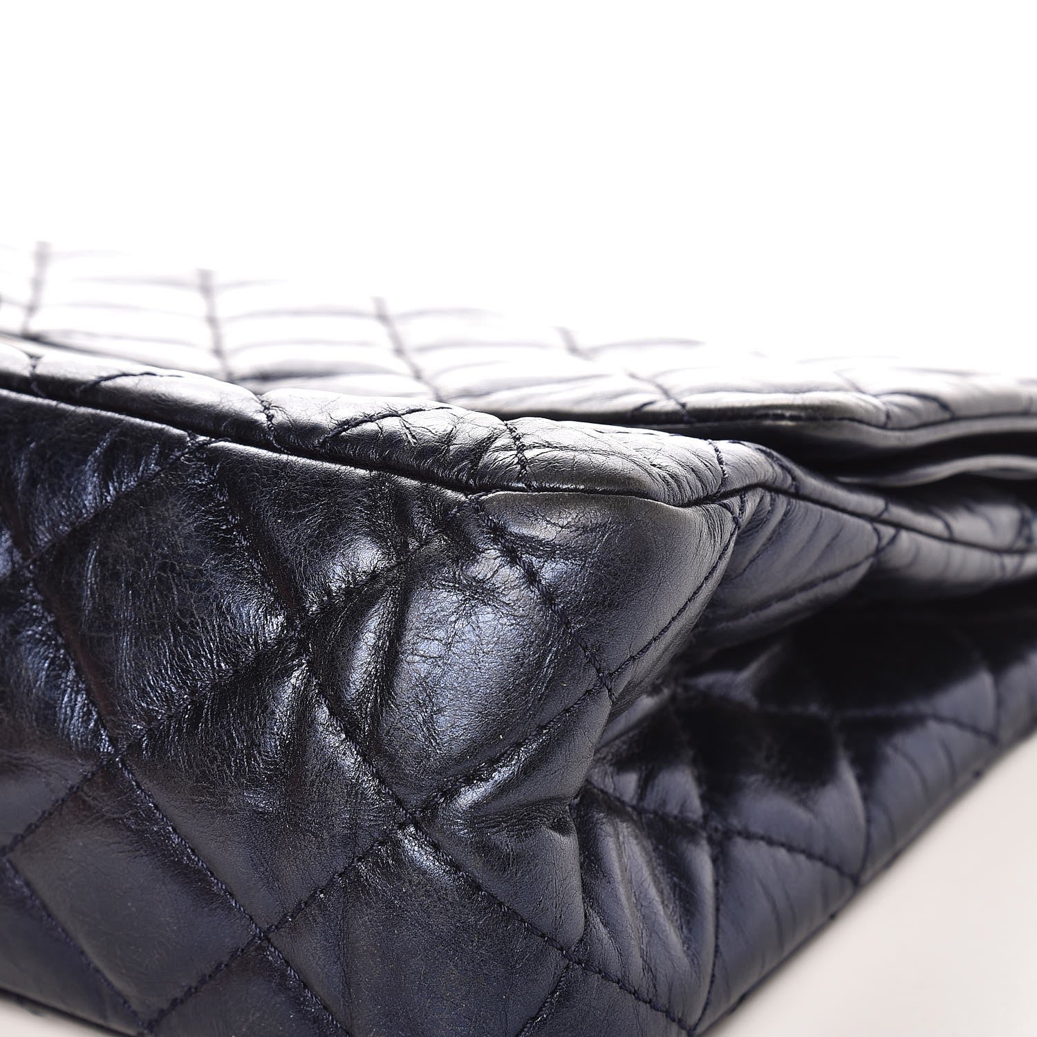 Chanel Metallic Aged Calfskin 2.55 Reissue Flap 227 Blue 9 of 14