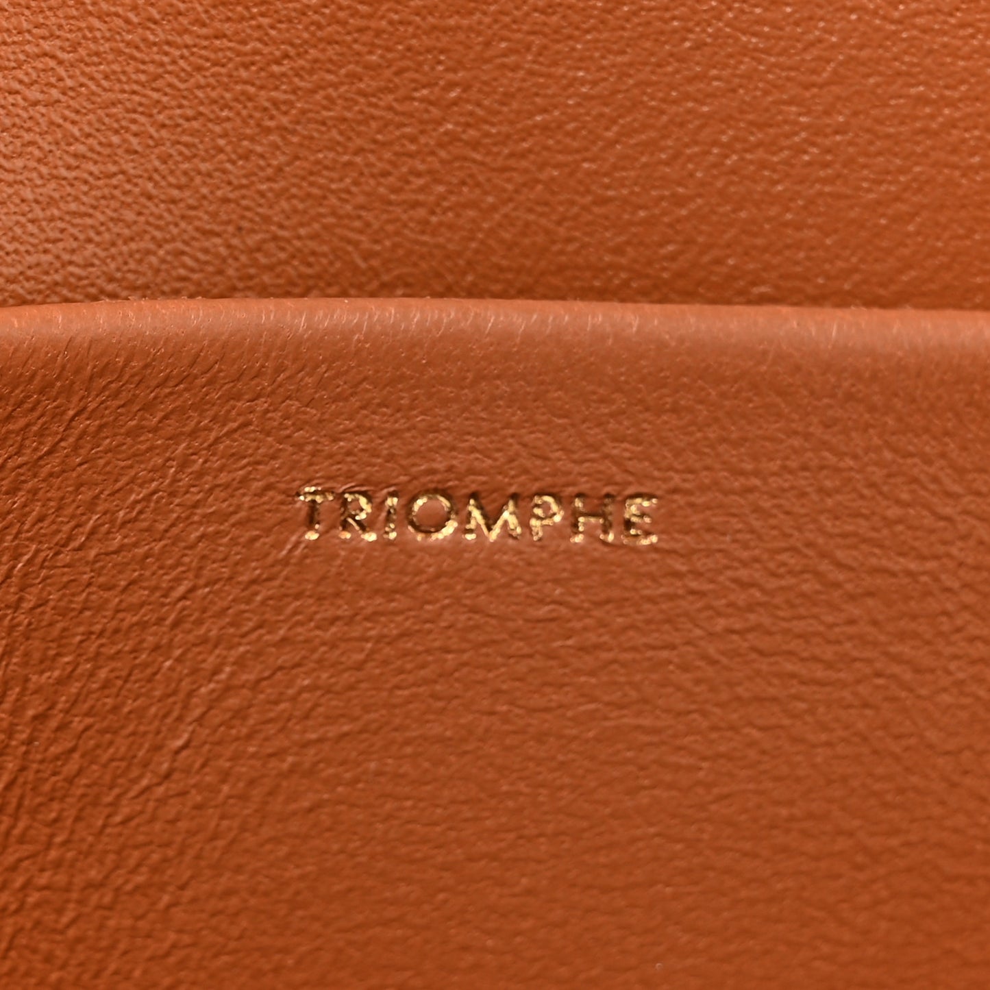 Triomphe Canvas Chain Shoulder Bag Tan