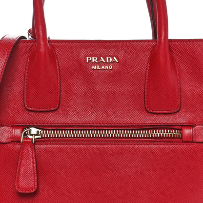 Prada Saffiano Cuir Open Promenade Tote Fuoco 7 of 9