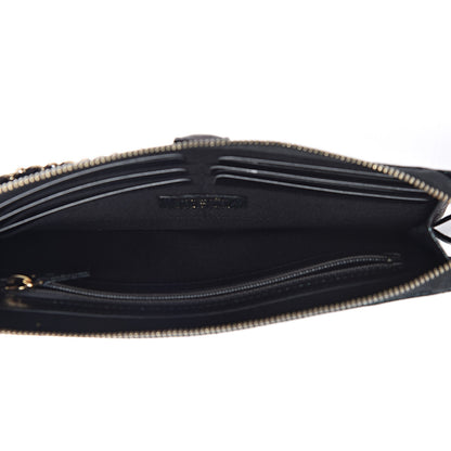 Chanel Iridescent Caviar Quilted Classic Pouch With Handle Black 5 of 8