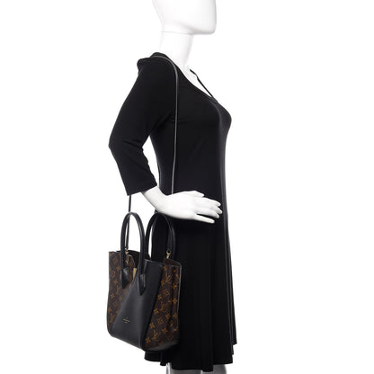 Louis Vuitton Calfskin Monogram Kimono Tote PM Black 3 of 10
