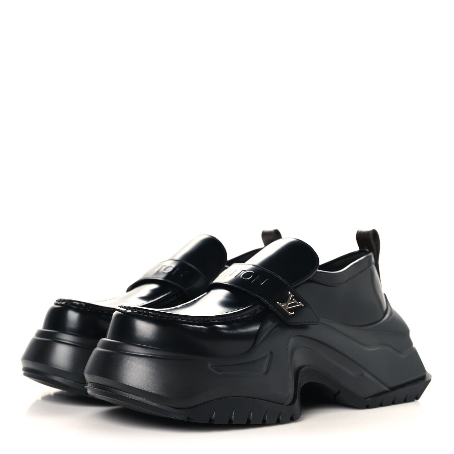 Louis Vuitton Calfskin Archlight 2.0 Platform Loafers 39 Black 4 of 8