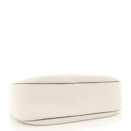 Prada Vitello Phenix Zippered Messenger Hobo White 4 of 10