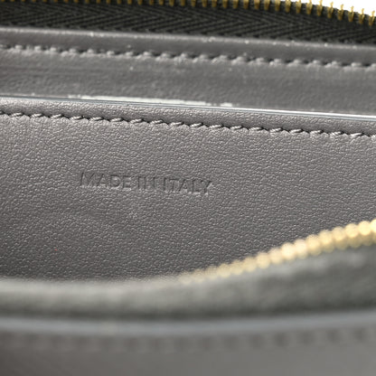 Celine Grained Calfskin Compact Zipped Wallet Grey 7 of 10