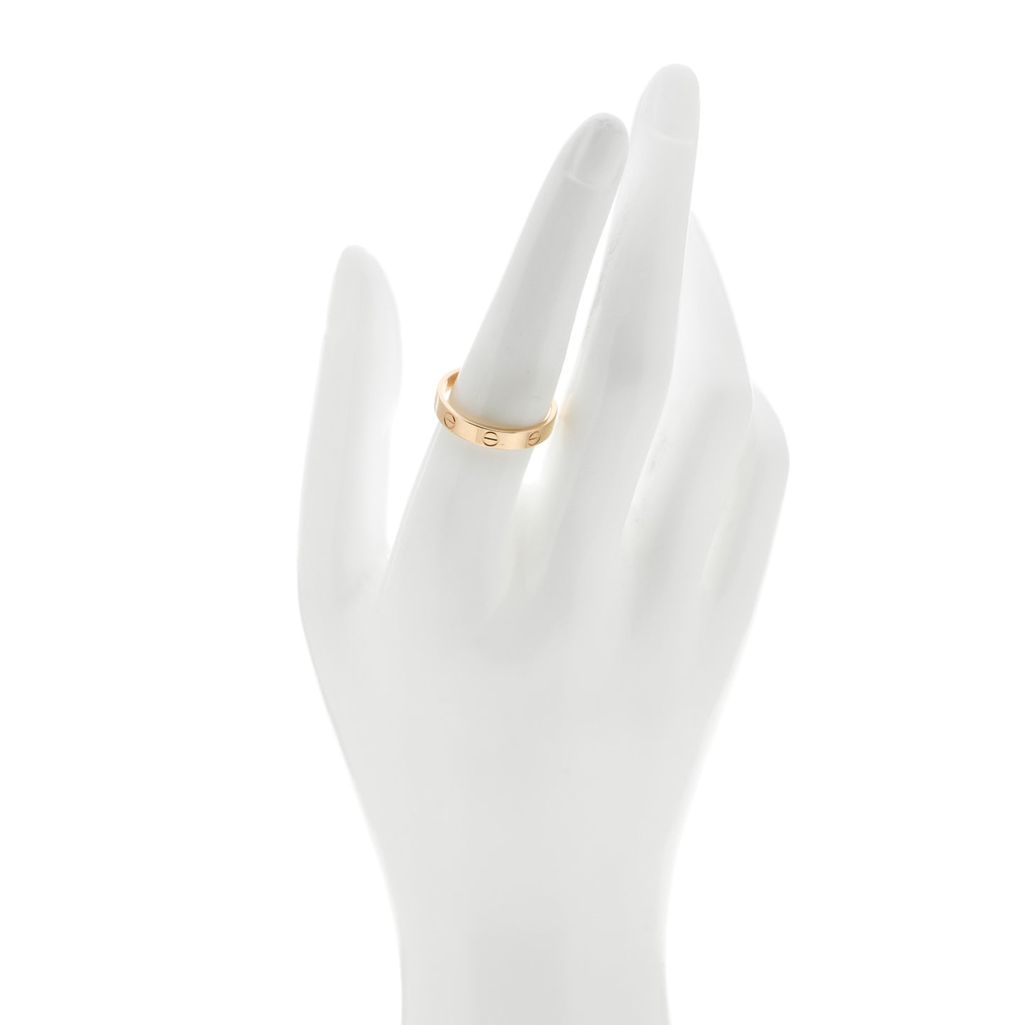 18K Yellow Gold 3.5mm LOVE Wedding Band Ring 57 8