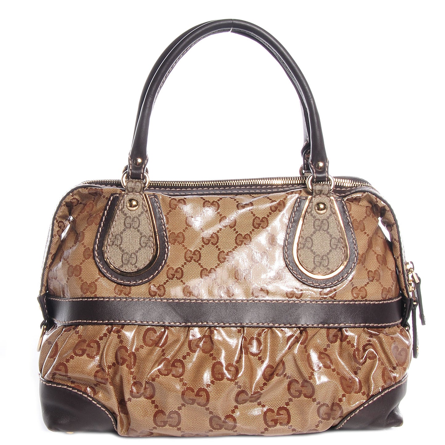 Crystal Monogram Mix Medium Boston Brown