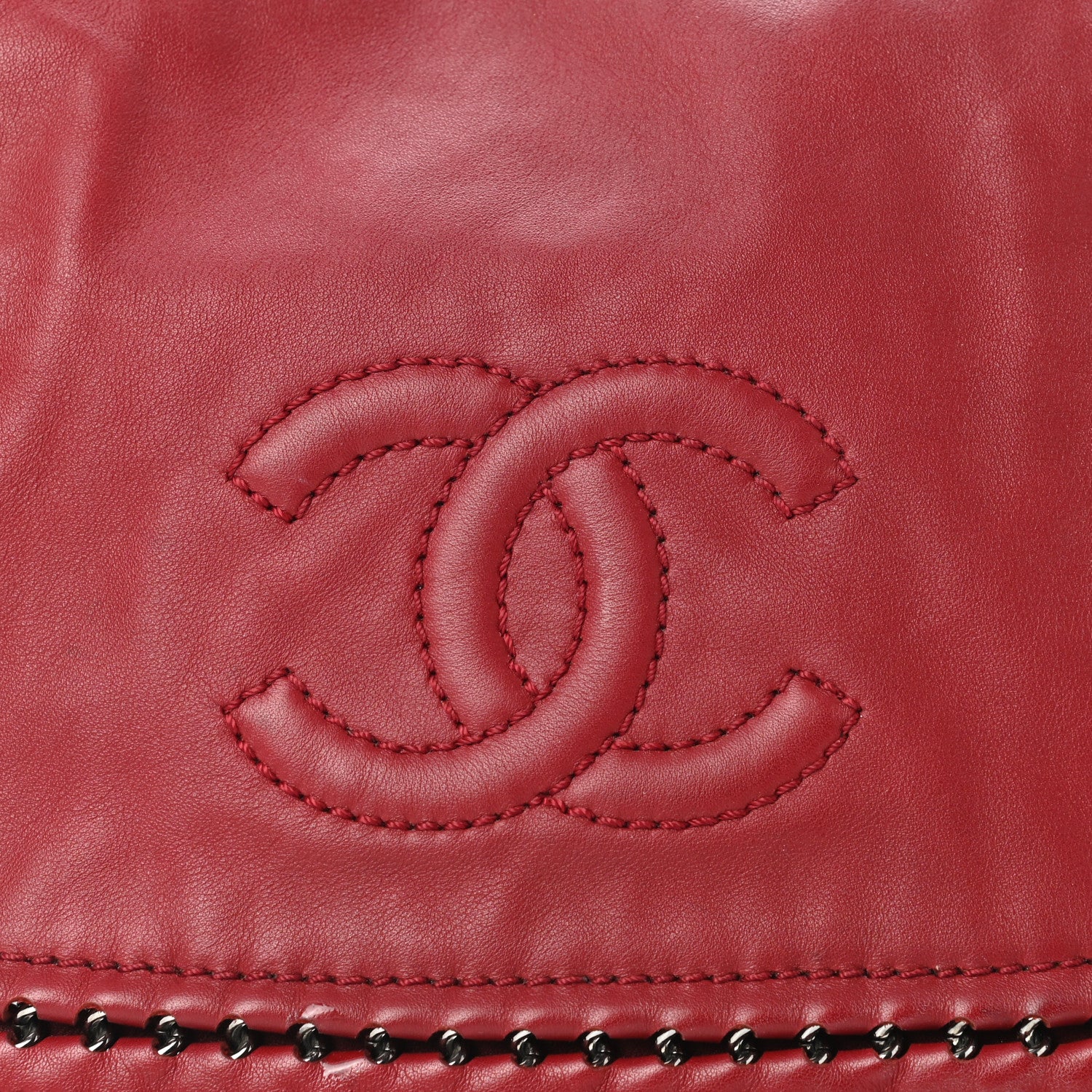 Chanel Smooth Calfskin Luxe Ligne Flap Red 8 of 13