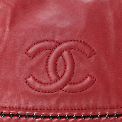 Chanel Smooth Calfskin Luxe Ligne Flap Red 8 of 13