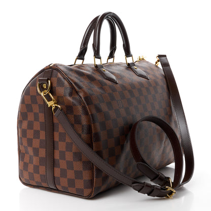 Louis Vuitton Damier Ebene Speedy Bandouliere 35 3 of 15