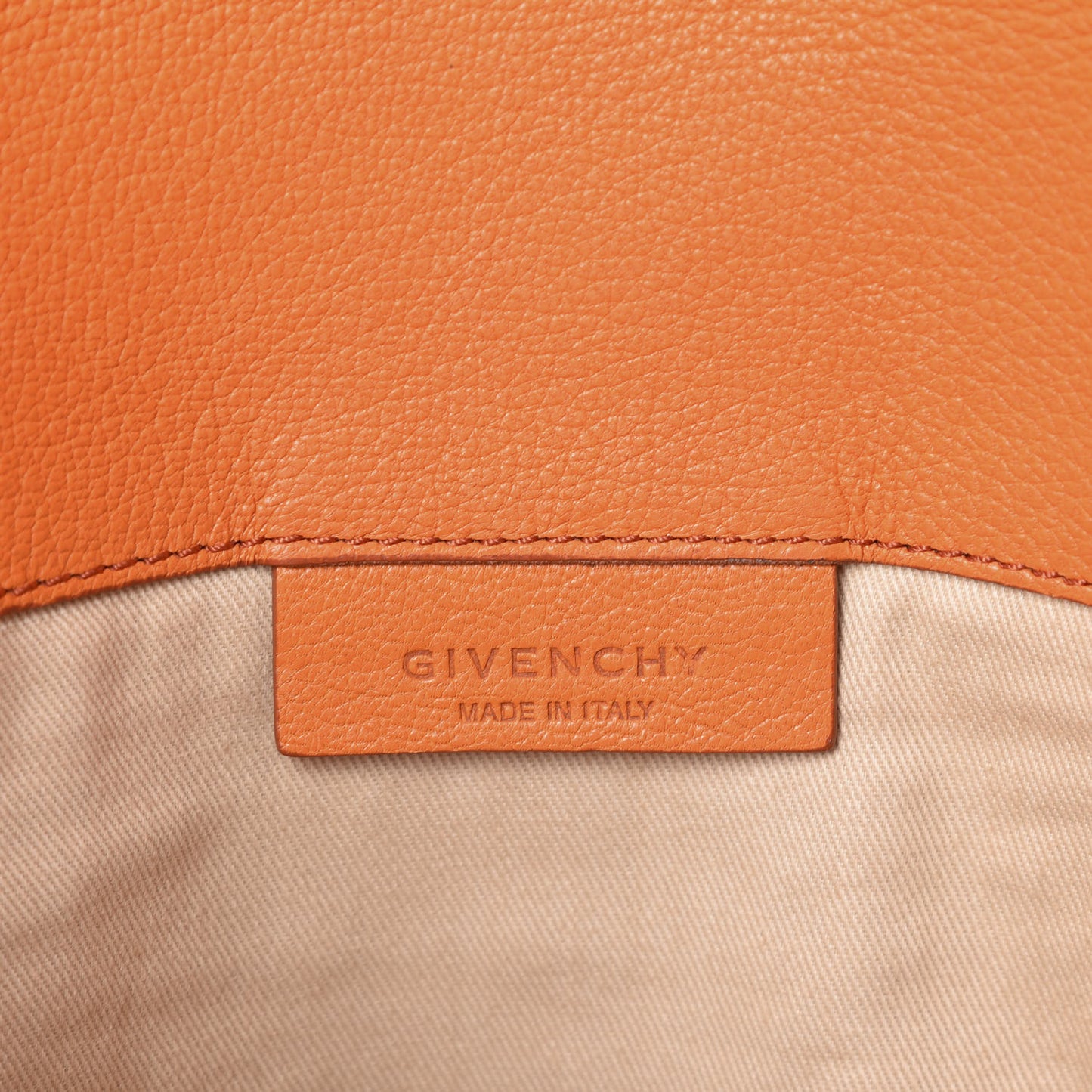 Sugar Goatskin Medium Antigona Envelope Clutch Orange
