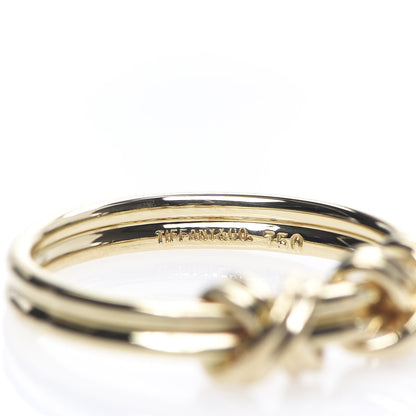 Tiffany 18K Yellow Gold Signature Double X Ring 50 5.25 3 of 3