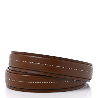 Christian Dior Calfskin Stitched CD Belt 95 38 Brown 2 of 7